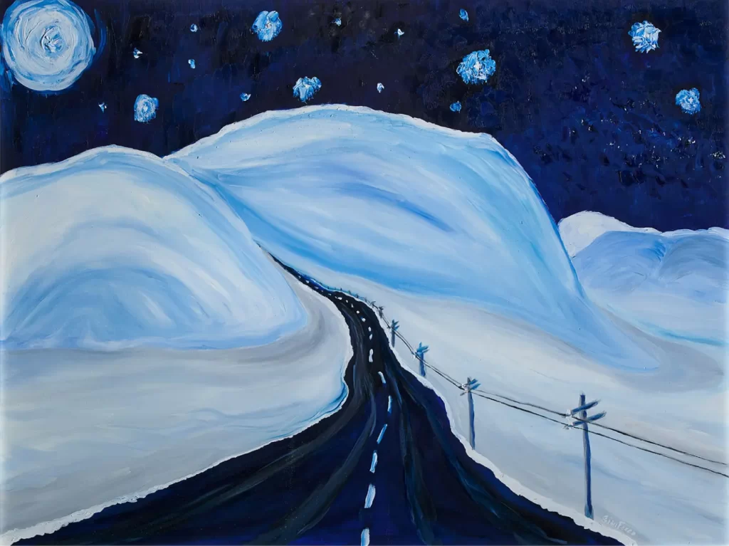 Pensieri nella notte opera di Gianfranco Facco